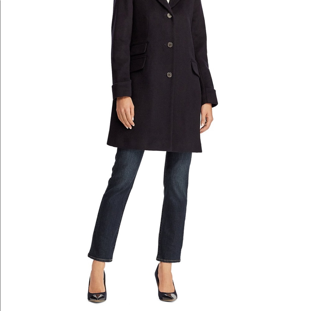 Ralph Lauren Wool Blend Walker Trench Style Coat. Size 6 - Picture 2 of 7